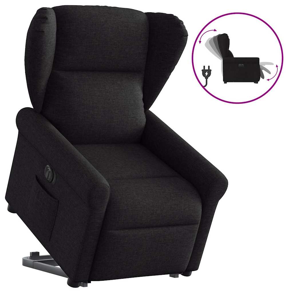 Fauteuil inclinable électrique noir tissu - XIOS