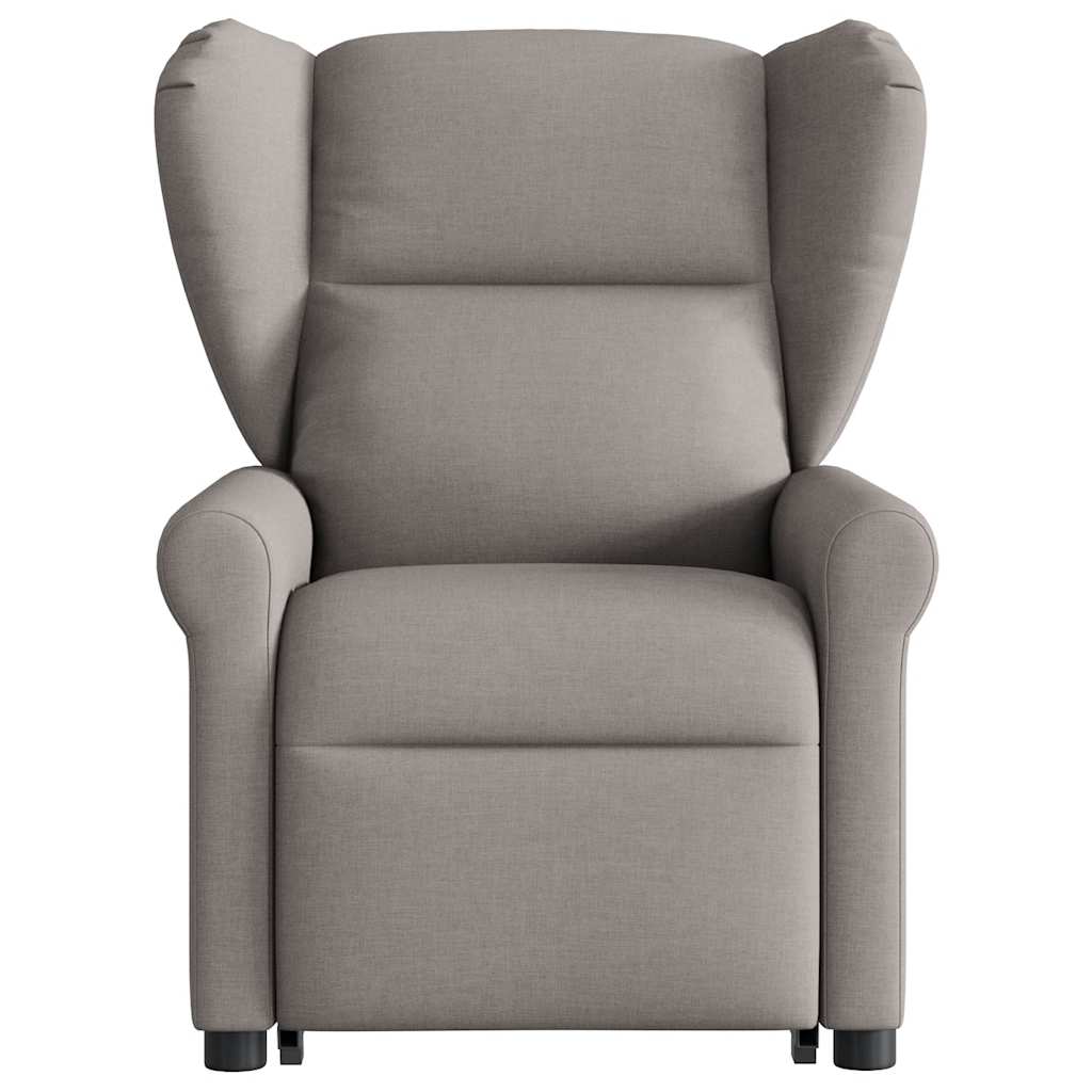 Fauteuil inclinable électrique taupe tissu