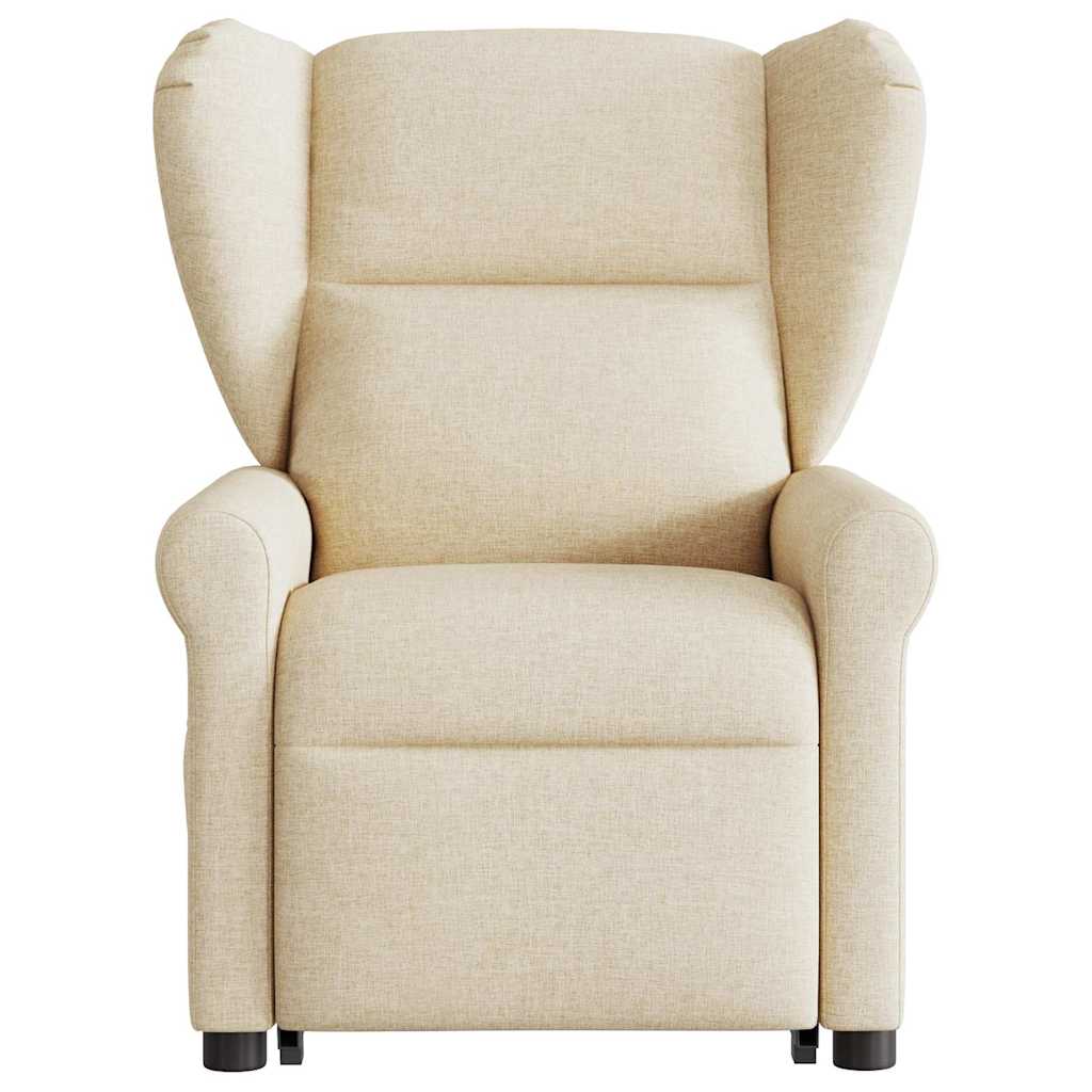 Fauteuil inclinable électrique crème tissu - XIOS