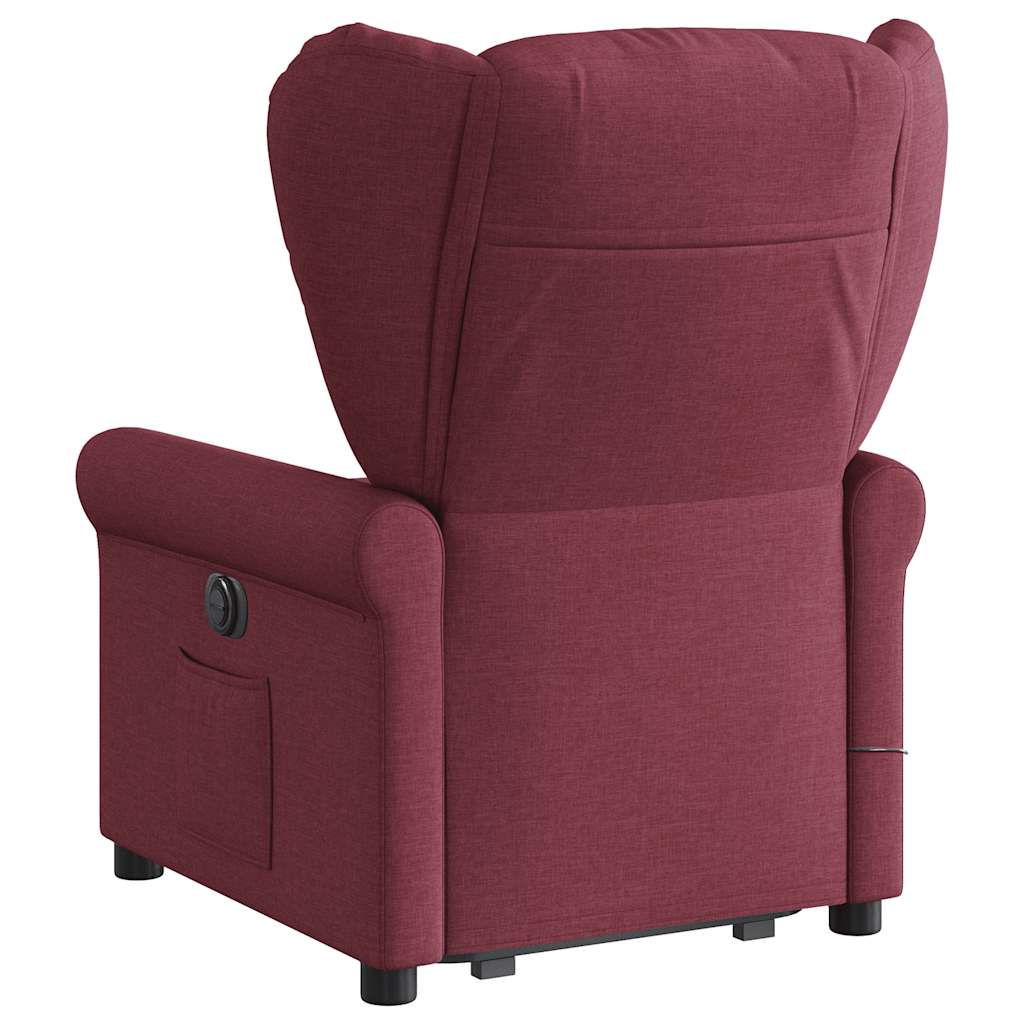 Fauteuil inclinable de massage électrique Rouge bordeaux Tissu - XIOS