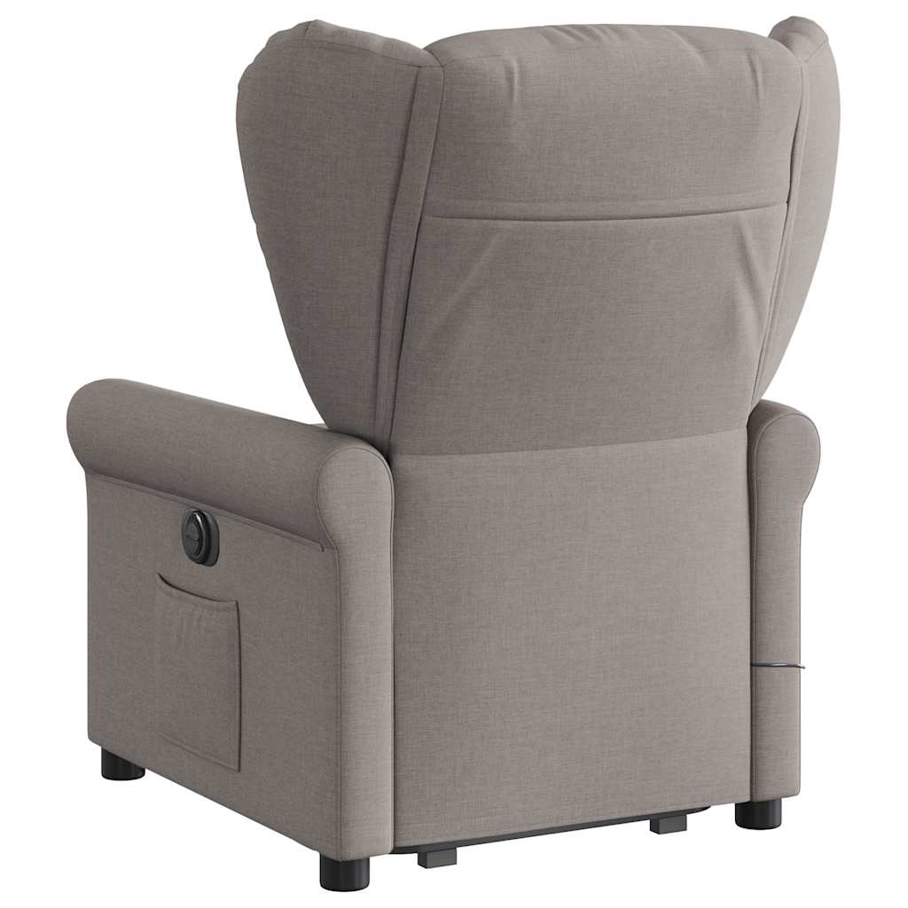 Fauteuil inclinable de massage électrique Taupe Tissu - XIOS