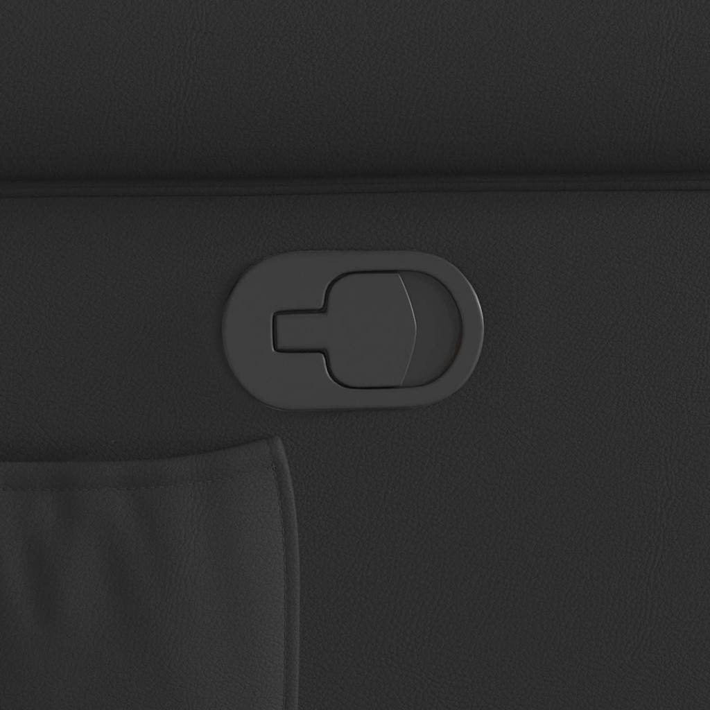 Fauteuil inclinable noir brillant similicuir - XIOS