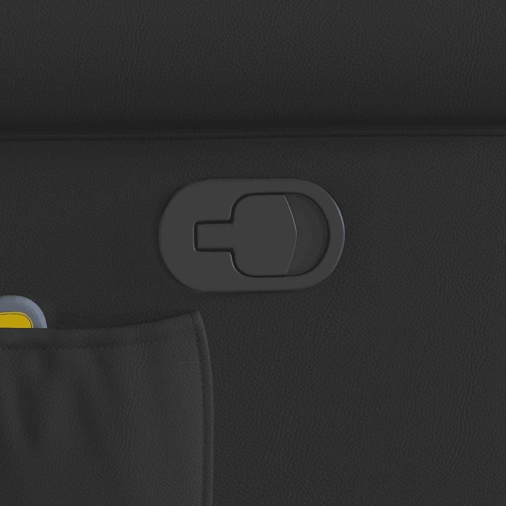 Fauteuil de massage inclinable noir brillant similicuir - XIOS