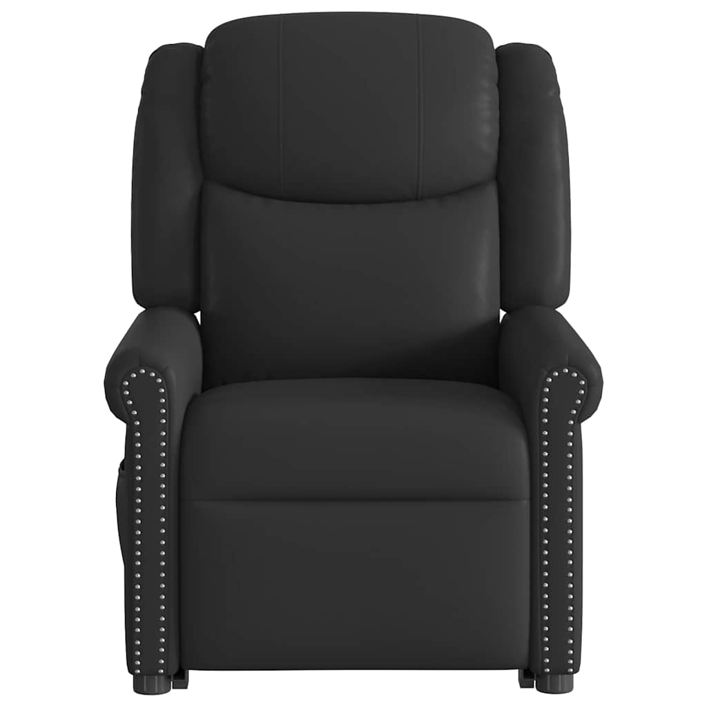 Fauteuil inclinable électrique noir brillant similicuir - XIOS