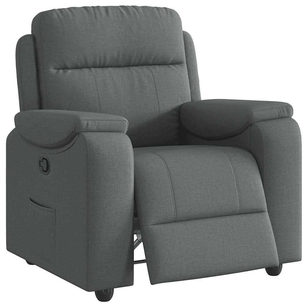 Fauteuil inclinable Gris foncé Tissu - XIOS