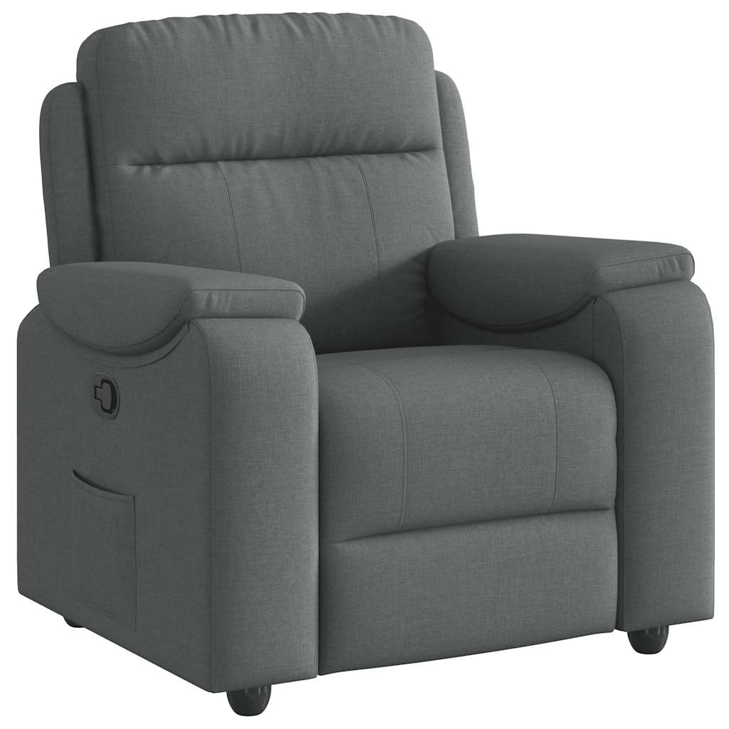Fauteuil inclinable Gris foncé Tissu - XIOS