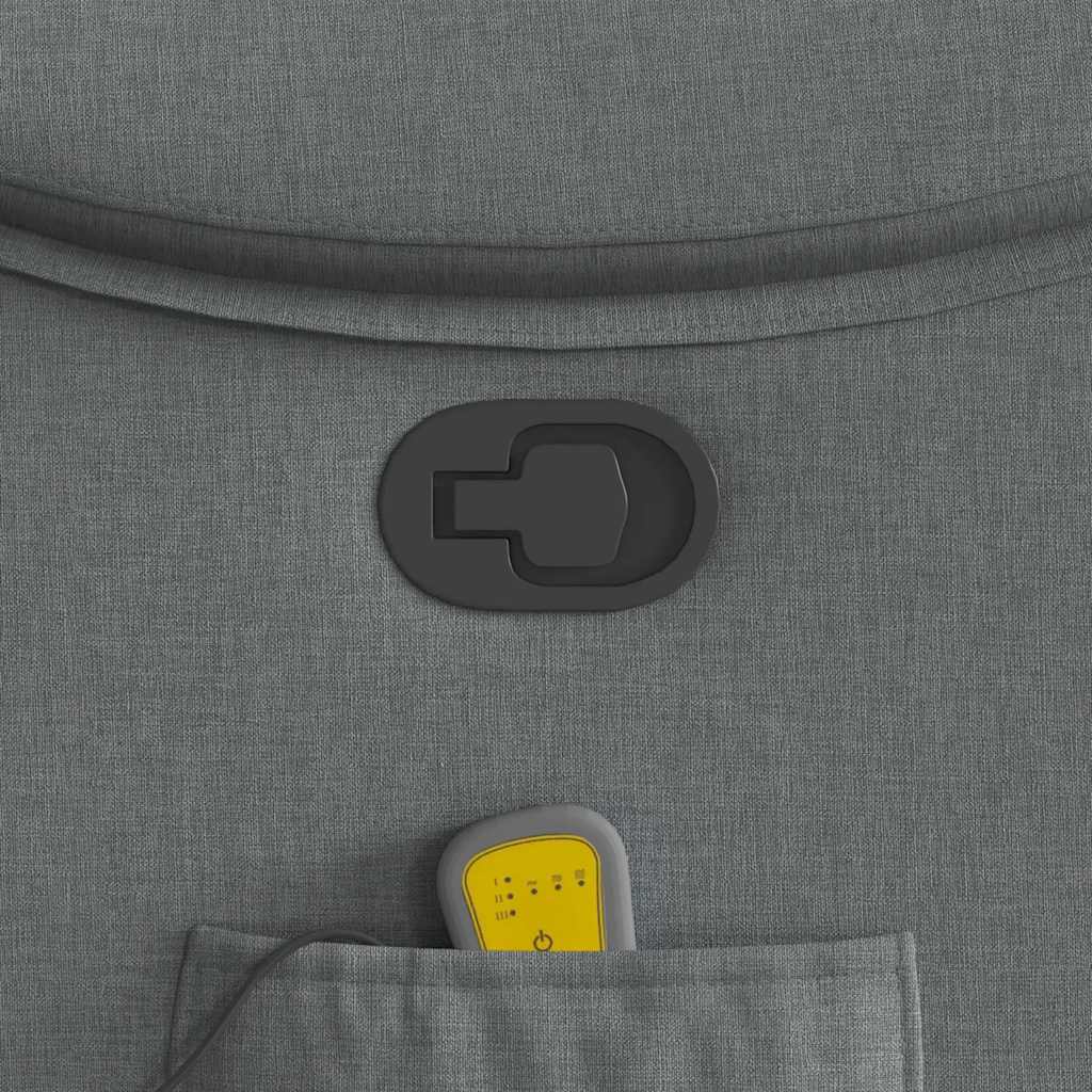 Fauteuil de massage inclinable Gris foncé Tissu - XIOS