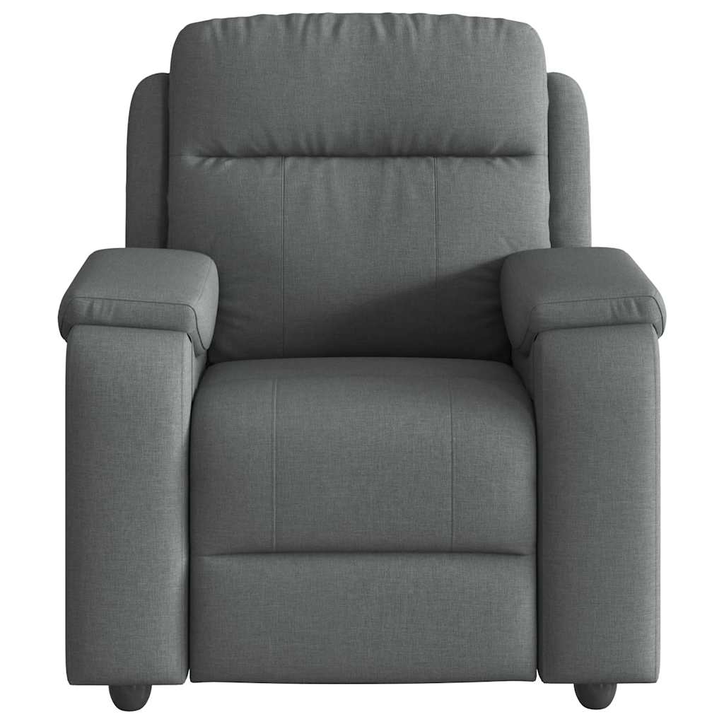 Fauteuil de massage inclinable Gris foncé Tissu - XIOS