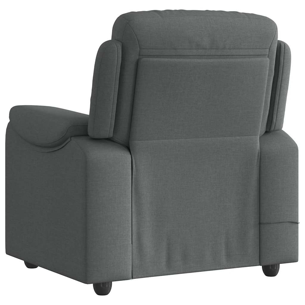 Fauteuil de massage inclinable Gris foncé Tissu - XIOS