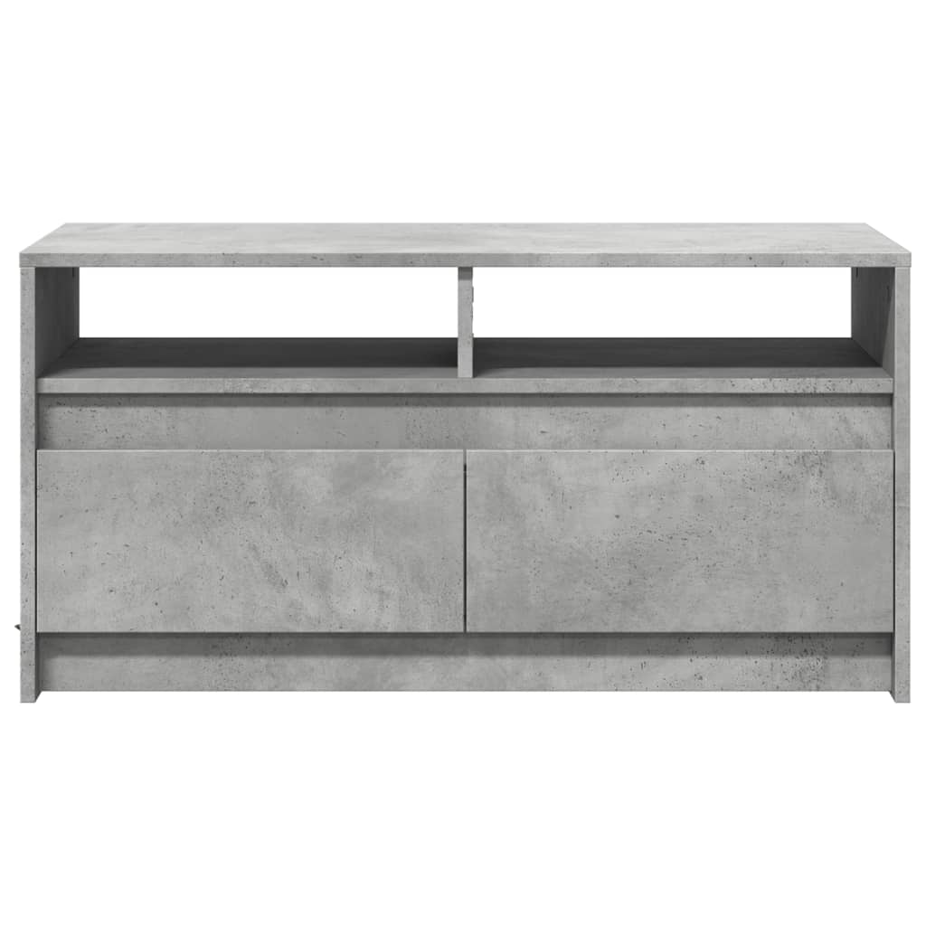 Table basse avec lumières LED gris béton bois d'ingénierie - XIOS