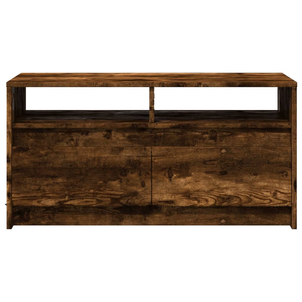 Table basse avec lumières LED chêne fumé ois d'ingénierie - XIOS