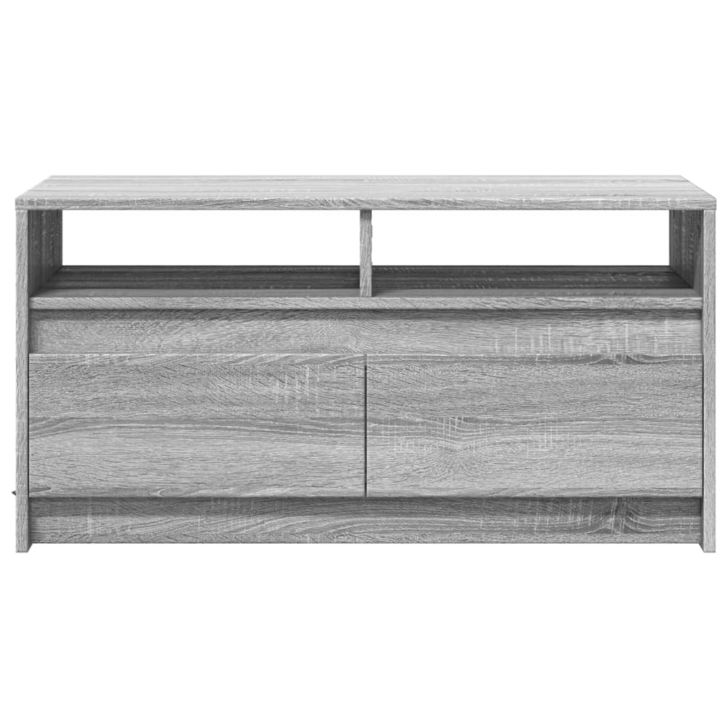 Table basse avec lumières LED sonoma gris bois d'ingénierie - XIOS