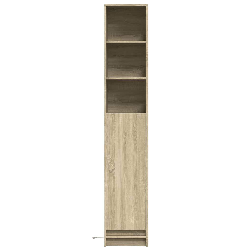 Buffet avec LED chêne sonoma 36x32,5x200 cm bois d'ingénierie - XIOS