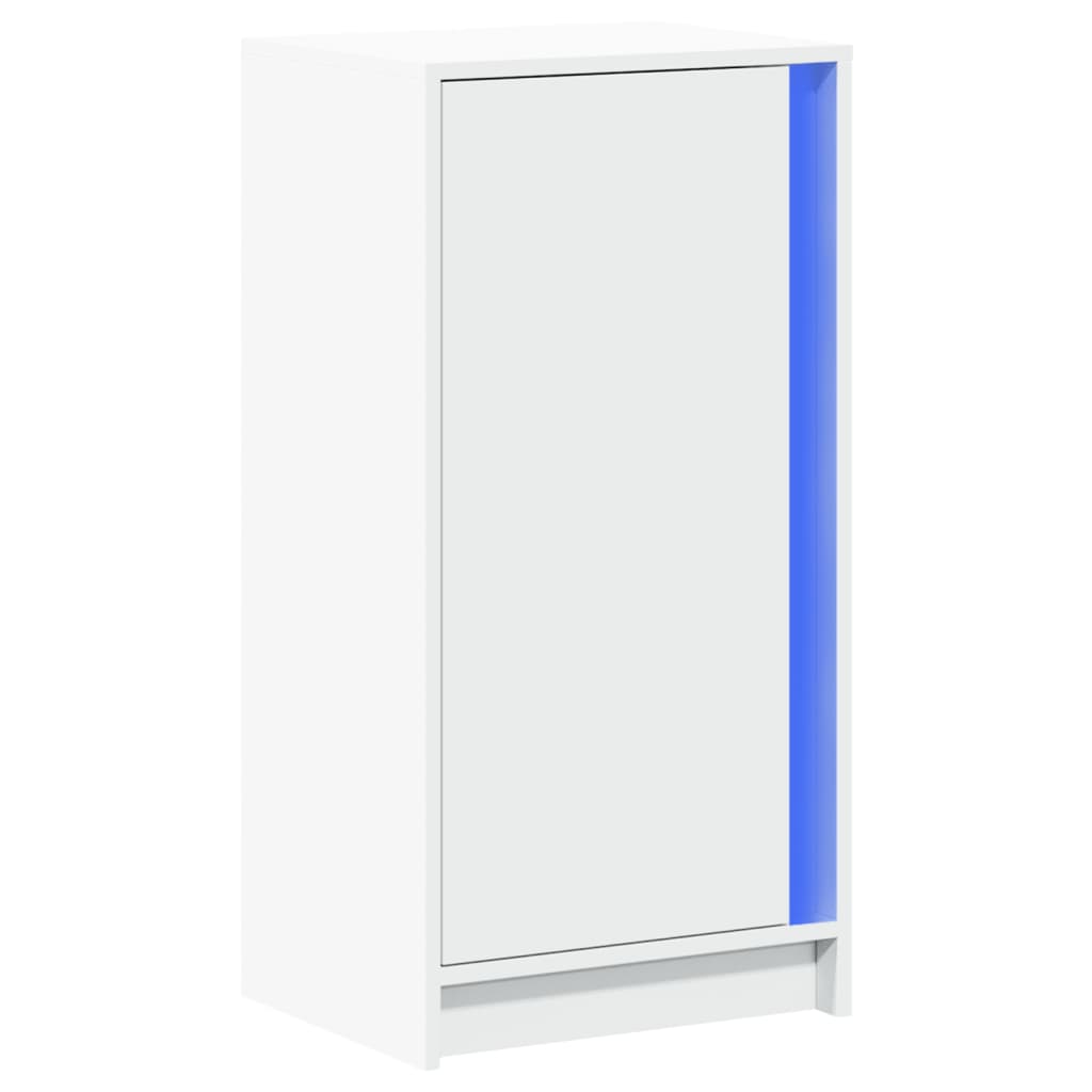 Buffet avec LED blanc 42,5x34x85 cm bois d'ingénierie - XIOS