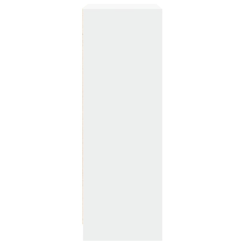 Buffet avec LED blanc 77x34x100 cm bois d'ingénierie - XIOS