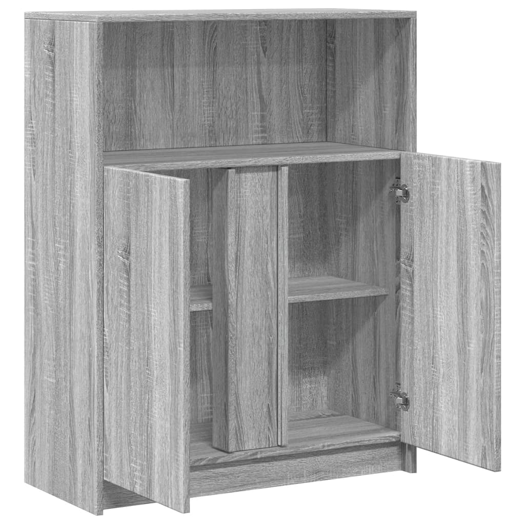 Buffet avec LED sonoma gris 77x34x100 cm bois d'ingénierie - XIOS