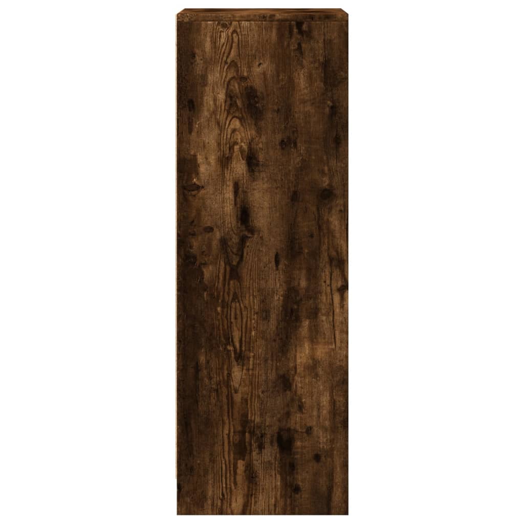 Buffet avec LED chêne fumé 42,5x34x100 cm bois d'ingénierie - XIOS