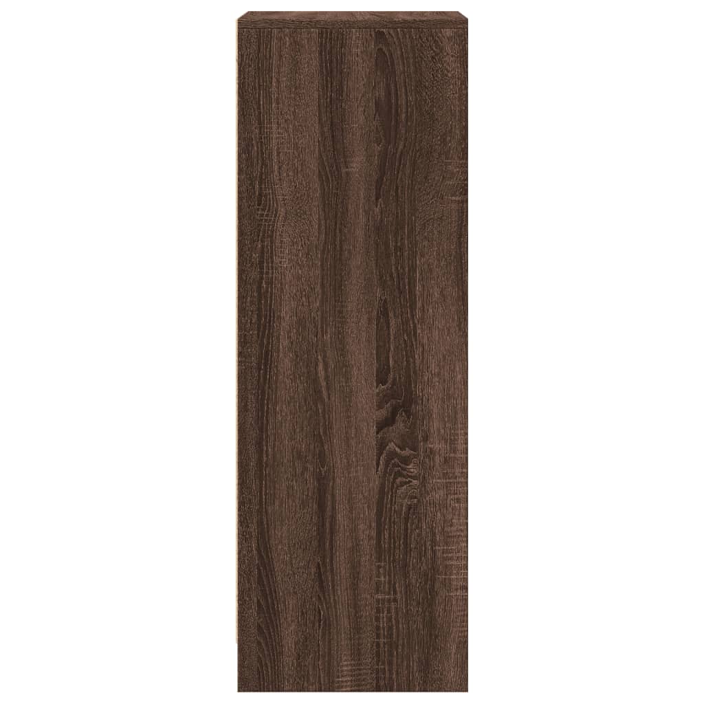 Buffet avec LED chêne marron 42,5x34x100 cm bois d'ingénierie - XIOS