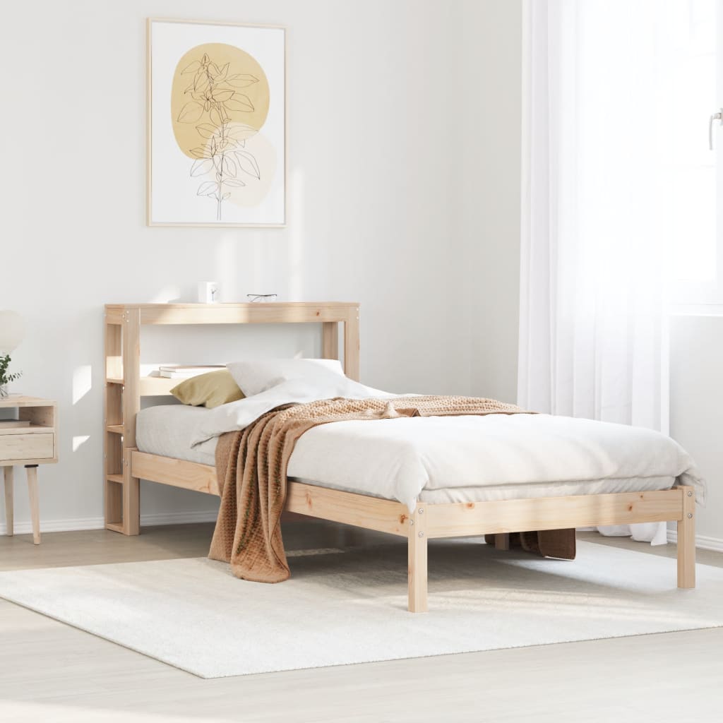 Cadre de lit sans matelas 100x200 cm bois massif de pin - XIOS