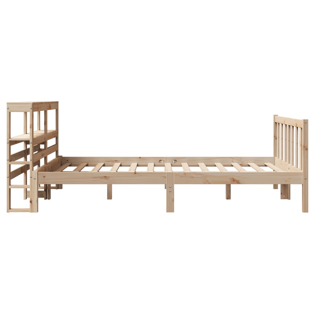 Cadre de lit sans matelas 140x200 cm bois massif de pin - XIOS