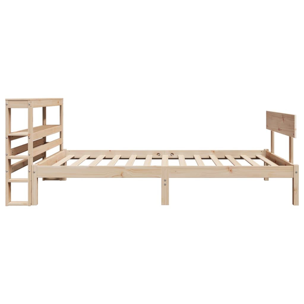 Cadre de lit sans matelas 90x200 cm bois de pin massif - XIOS