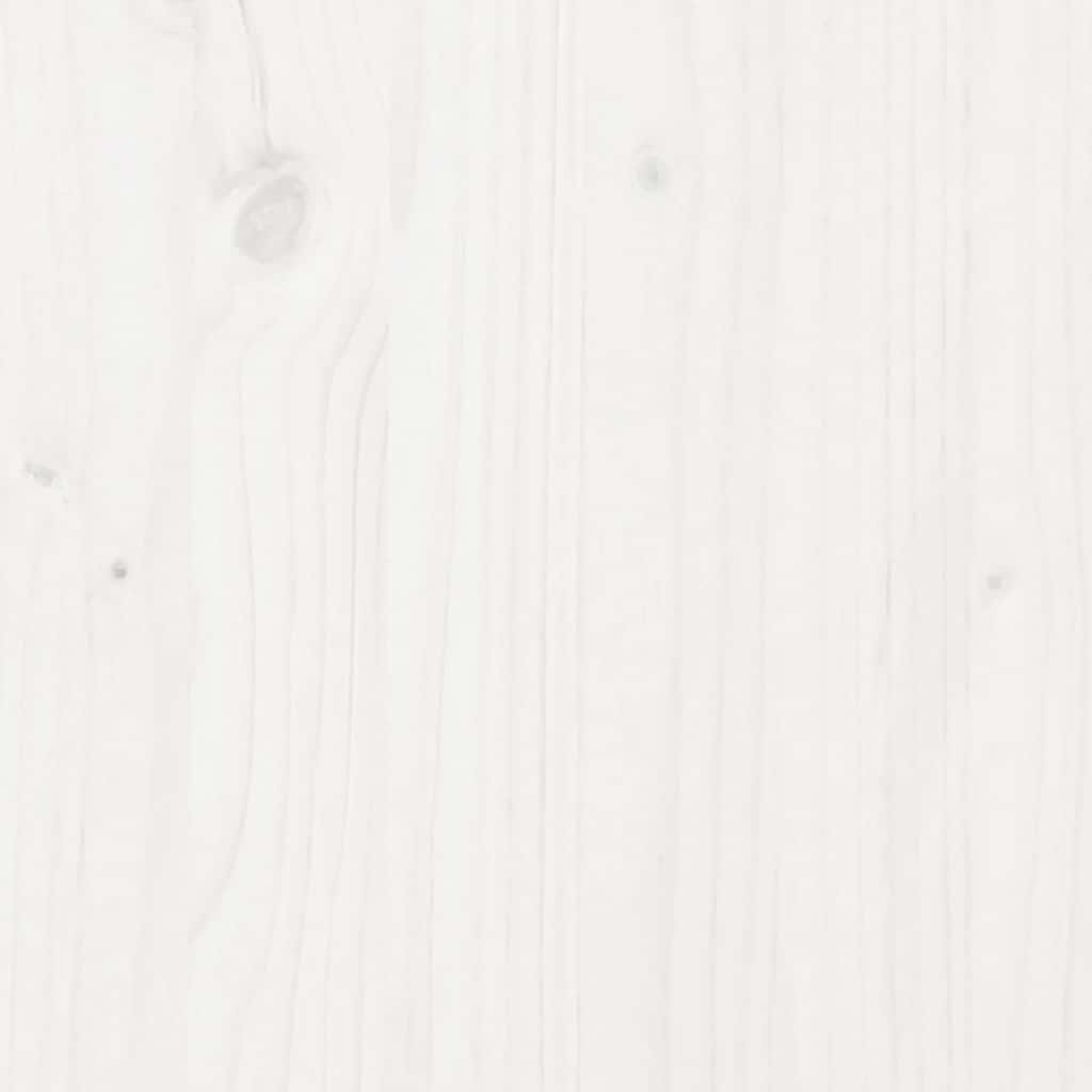 Cadre de lit sans matelas blanc 120x200 cm bois de pin massif - XIOS