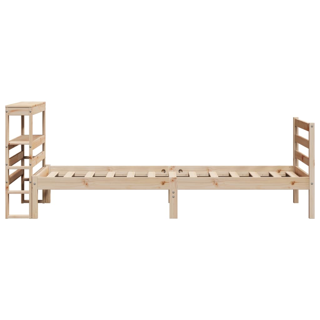 Cadre de lit sans matelas 90x190 cm bois de pin massif - XIOS