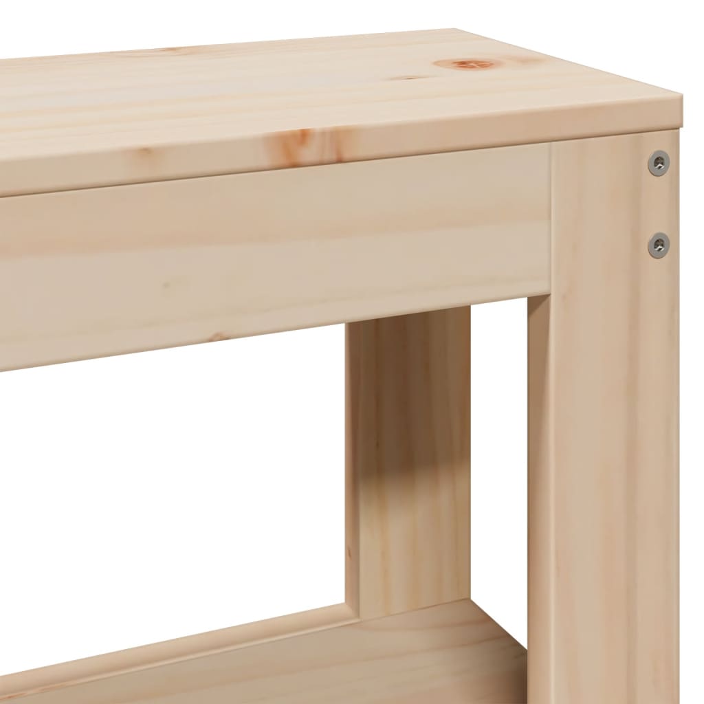 Cadre de lit sans matelas 140x200 cm bois massif de pin - XIOS