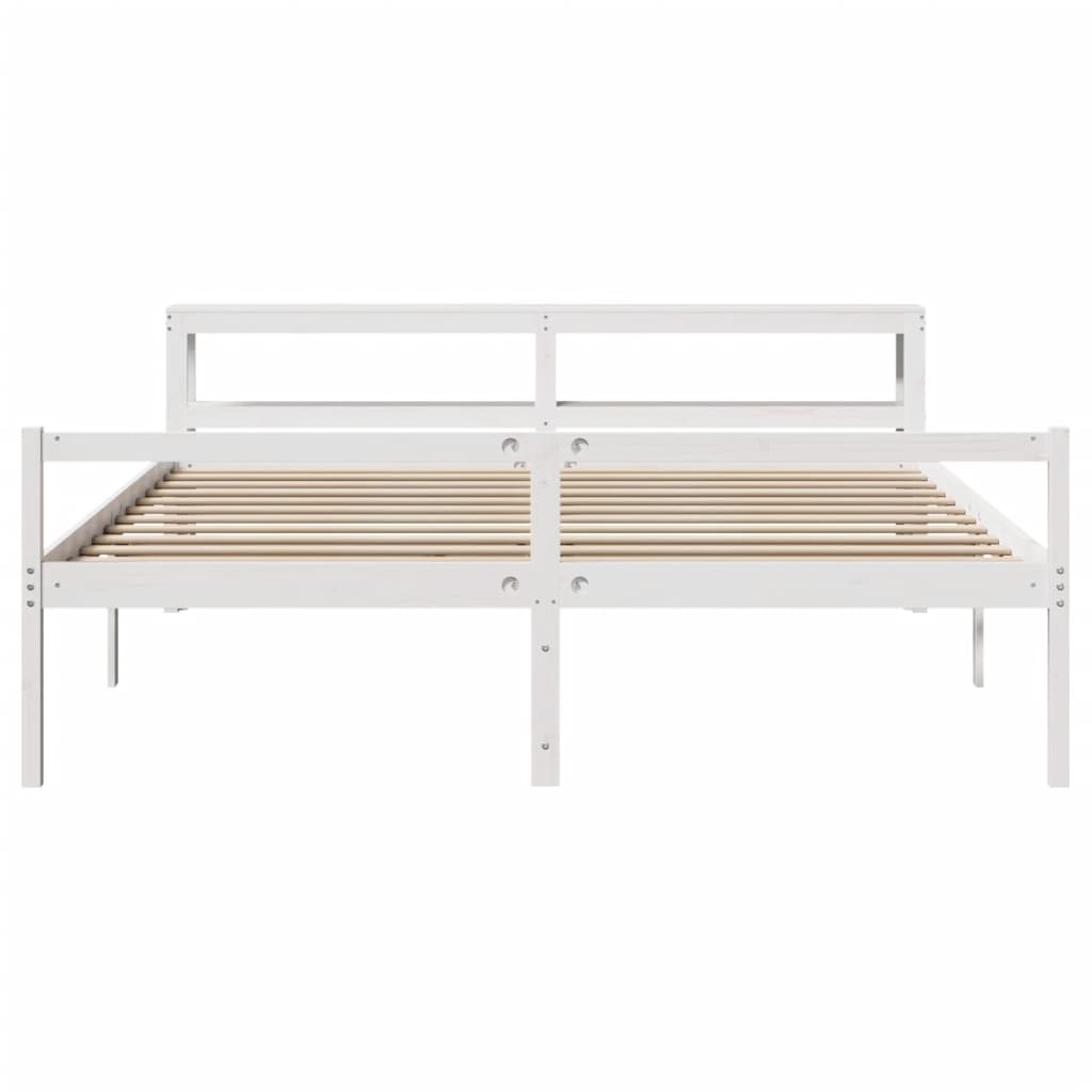 Lit pour personne âgée avec tête de lit sans matelas 200x200 cm - XIOS