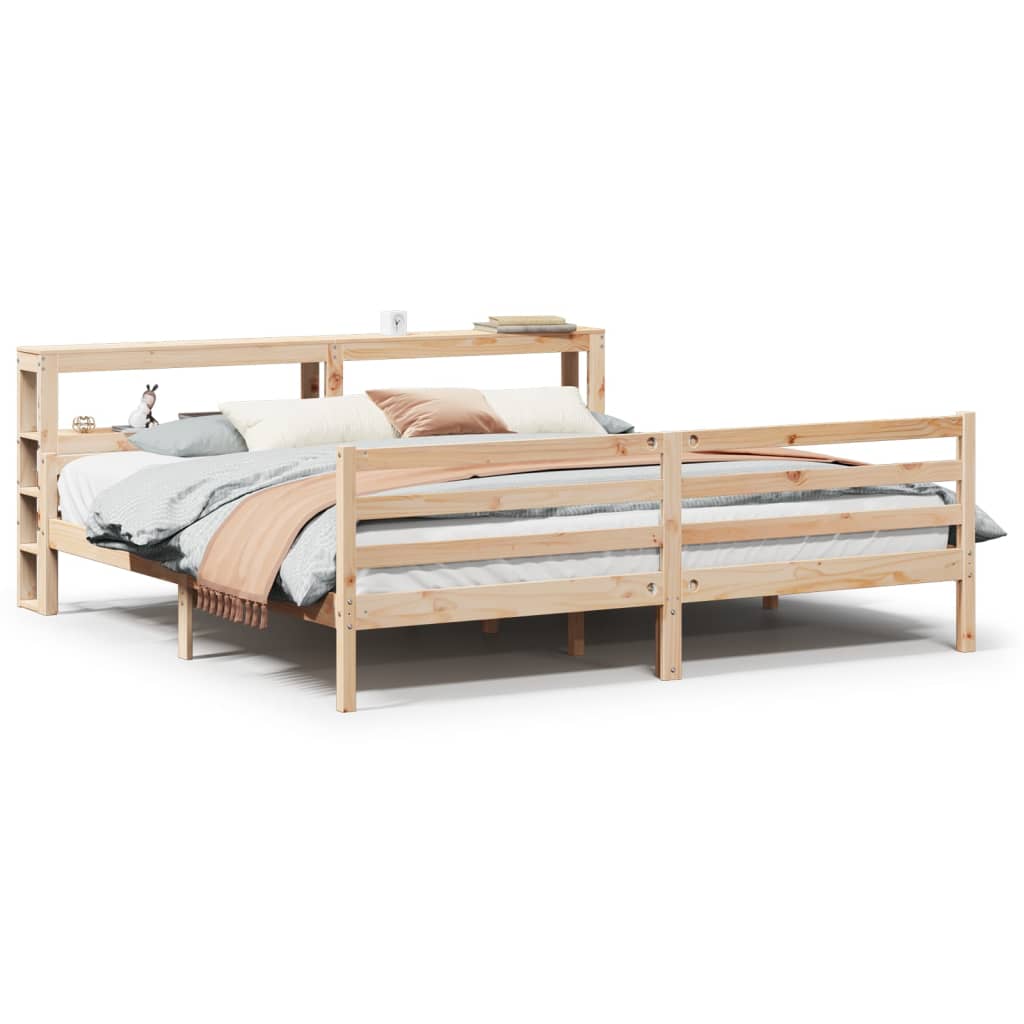 Cadre de lit avec tête de lit sans matelas 200x200 cm - XIOS