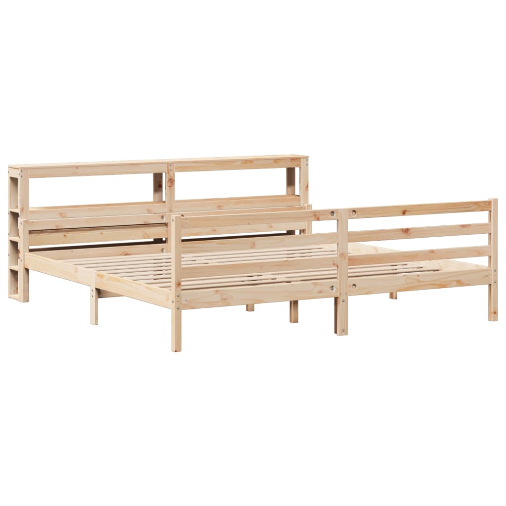 Cadre de lit avec tête de lit sans matelas 200x200 cm - XIOS
