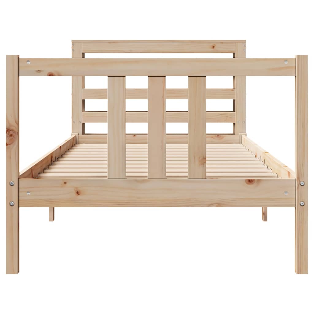 Cadre de lit avec tête de lit sans matelas 90x190 cm - XIOS