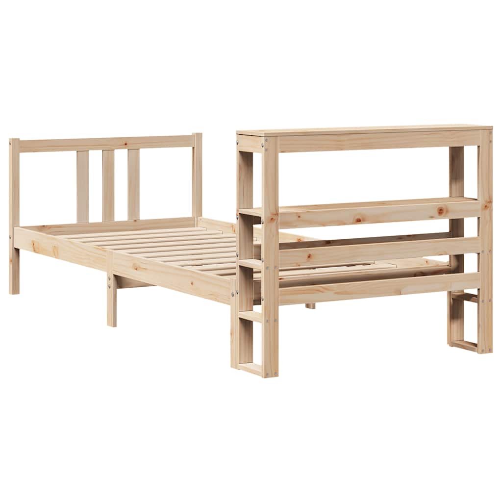 Cadre de lit avec tête de lit sans matelas 90x190 cm - XIOS