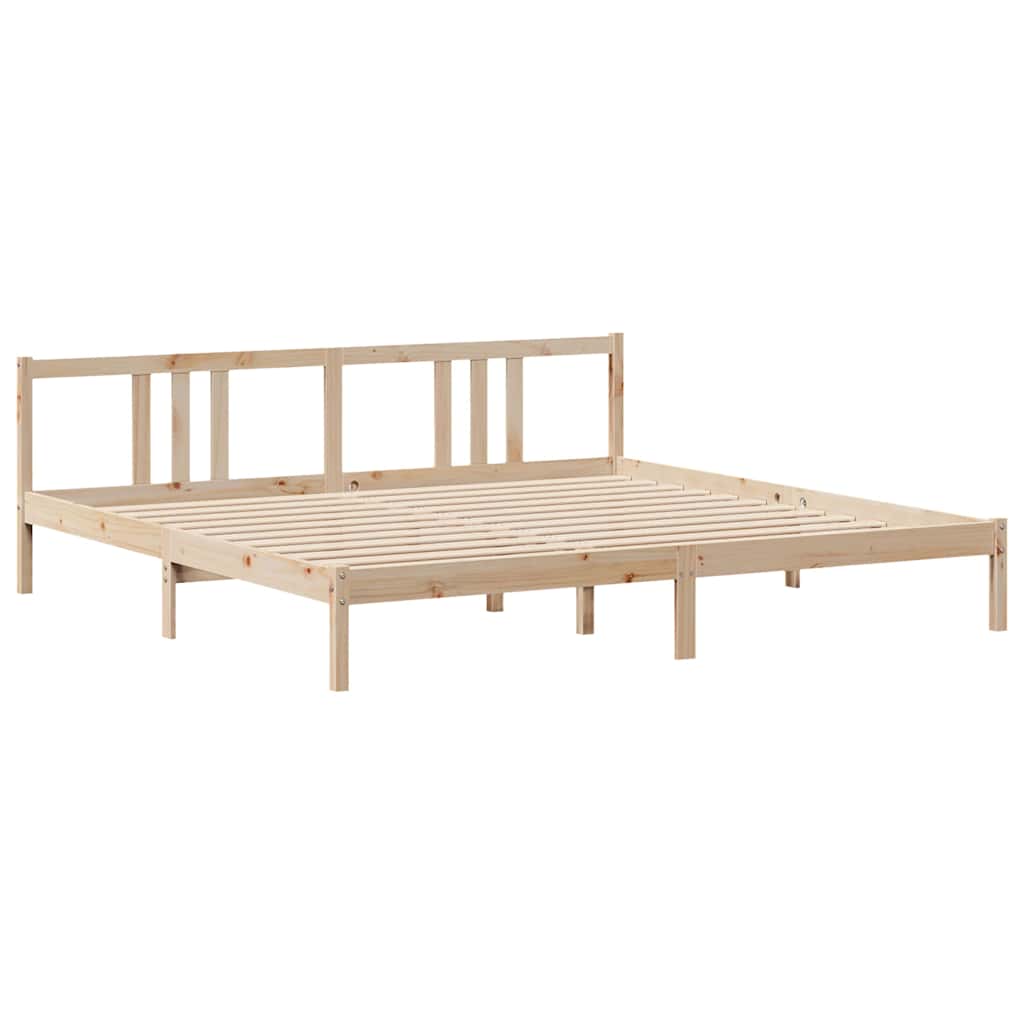 Cadre de lit avec tête de lit sans matelas 200x200 cm - XIOS