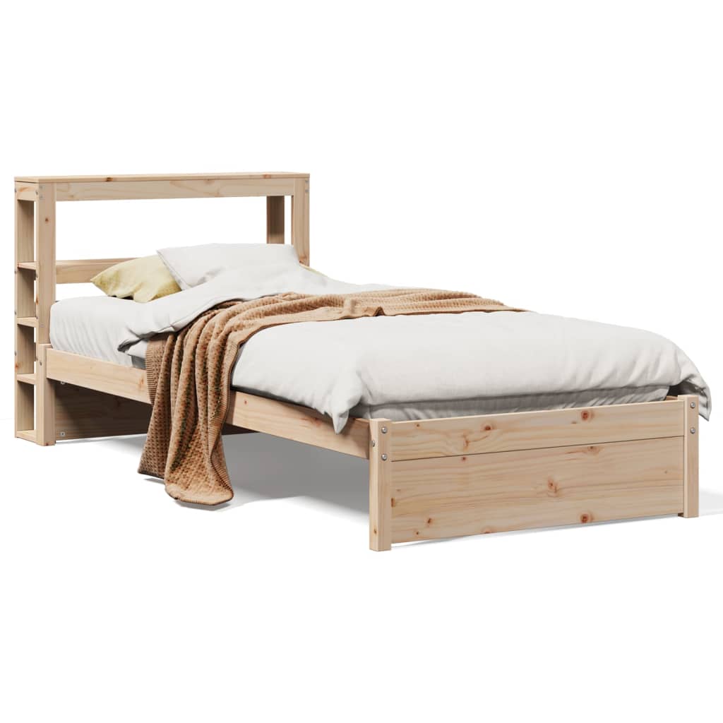 Cadre de lit avec tête de lit sans matelas 75x190 cm - XIOS