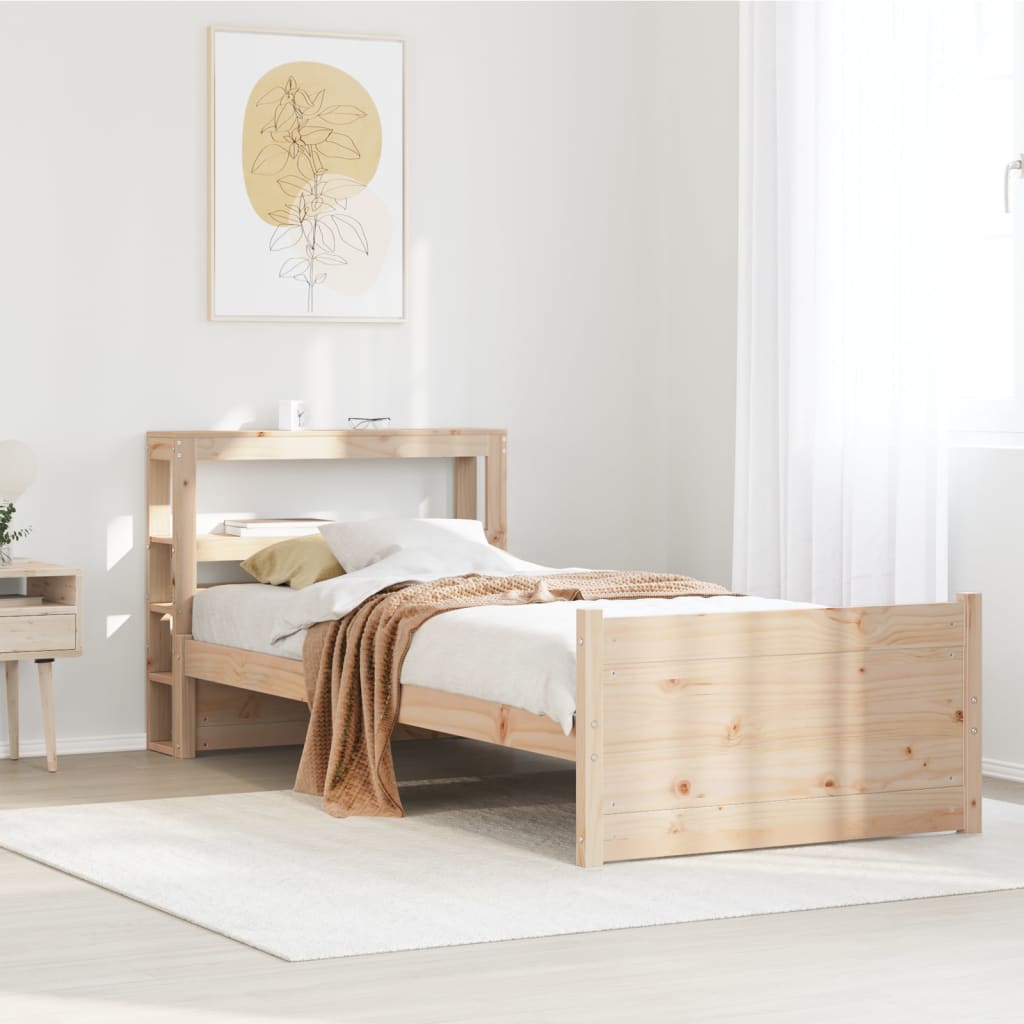Cadre de lit avec tête de lit sans matelas 90x190 cm - XIOS