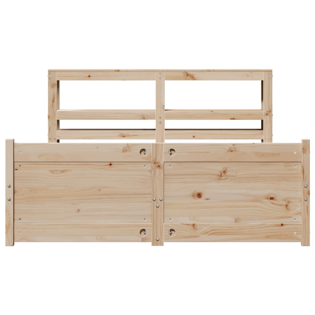 Cadre de lit avec tête de lit sans matelas 120x190 cm - XIOS