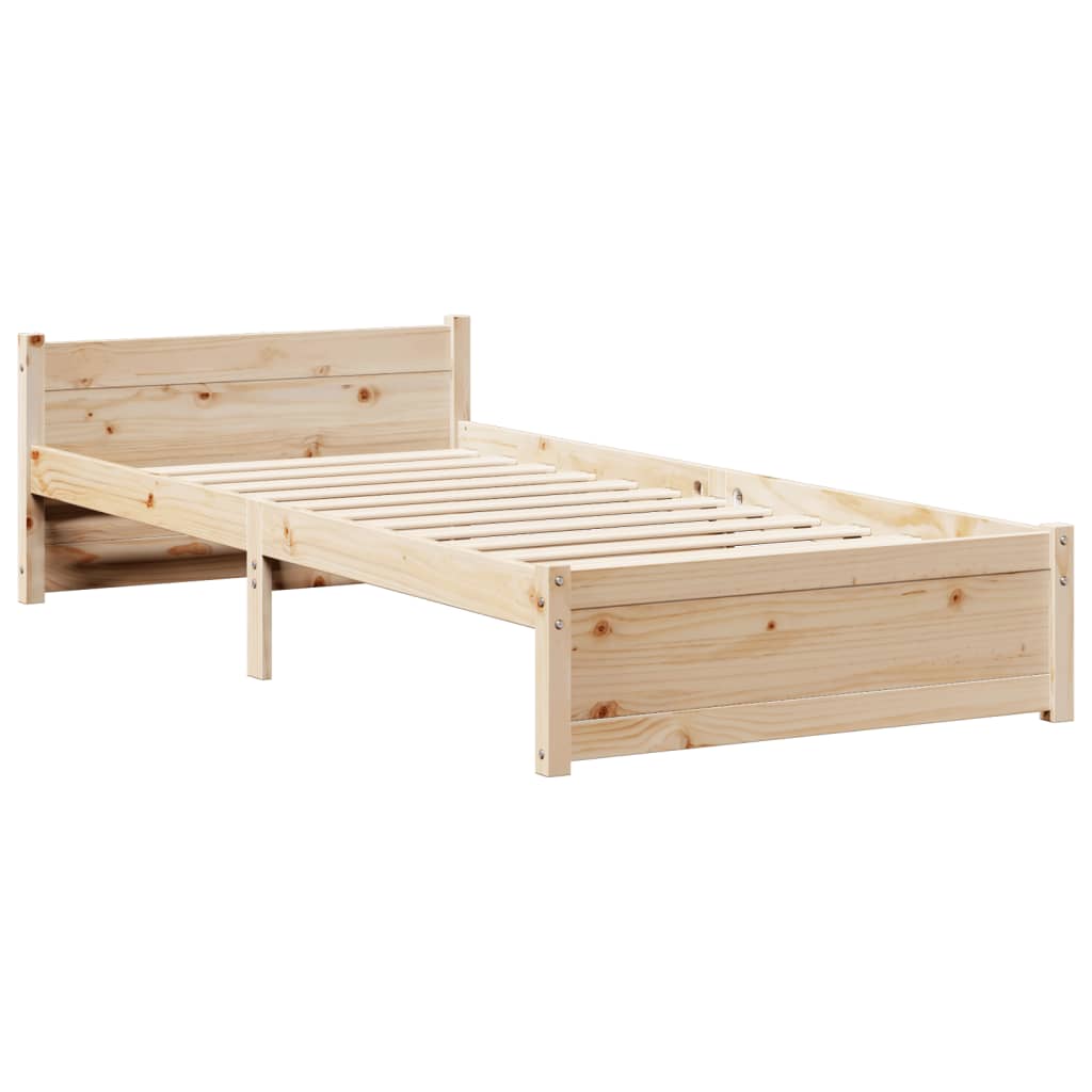 Cadre de lit avec tête de lit sans matelas 90x200 cm - XIOS