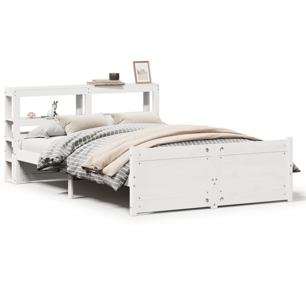 Cadre de lit avec tête de lit sans matelas blanc 120x200 cm - XIOS
