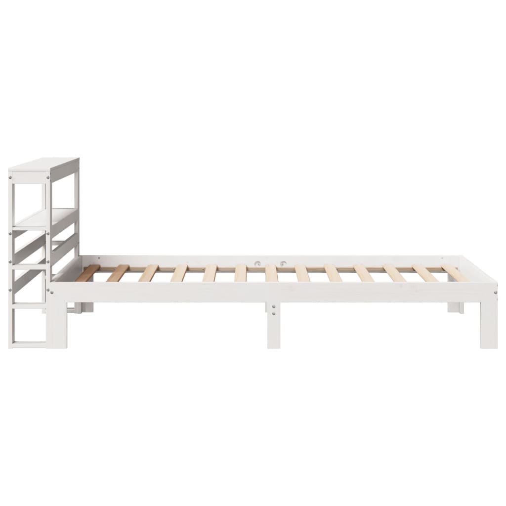 Cadre de lit avec tête de lit sans matelas blanc 90x200 cm - XIOS