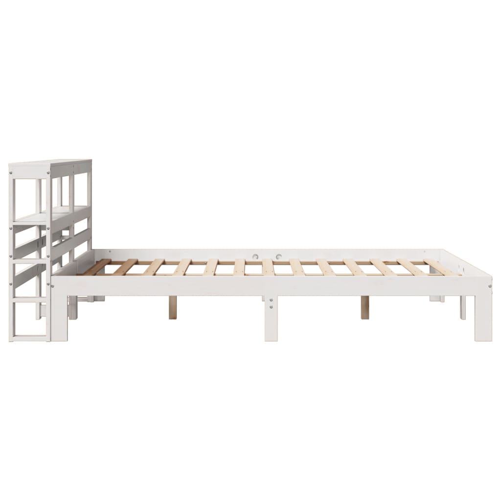Cadre de lit avec tête de lit sans matelas blanc 120x200 cm - XIOS