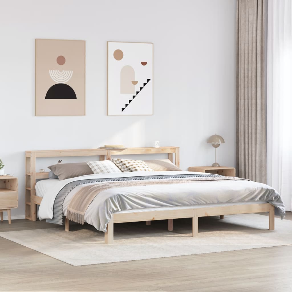 Cadre de lit avec tête de lit sans matelas 180x200 cm - XIOS