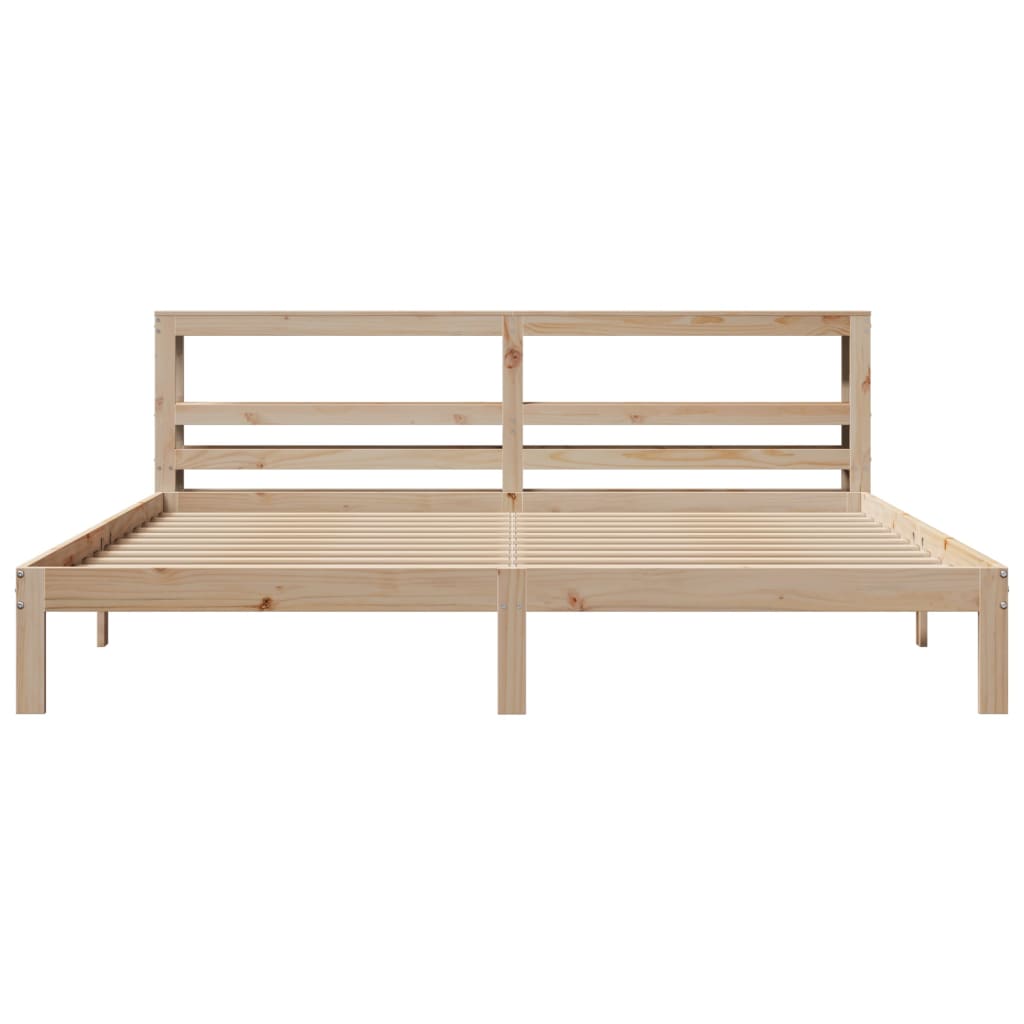 Cadre de lit avec tête de lit sans matelas 200x200 cm - XIOS