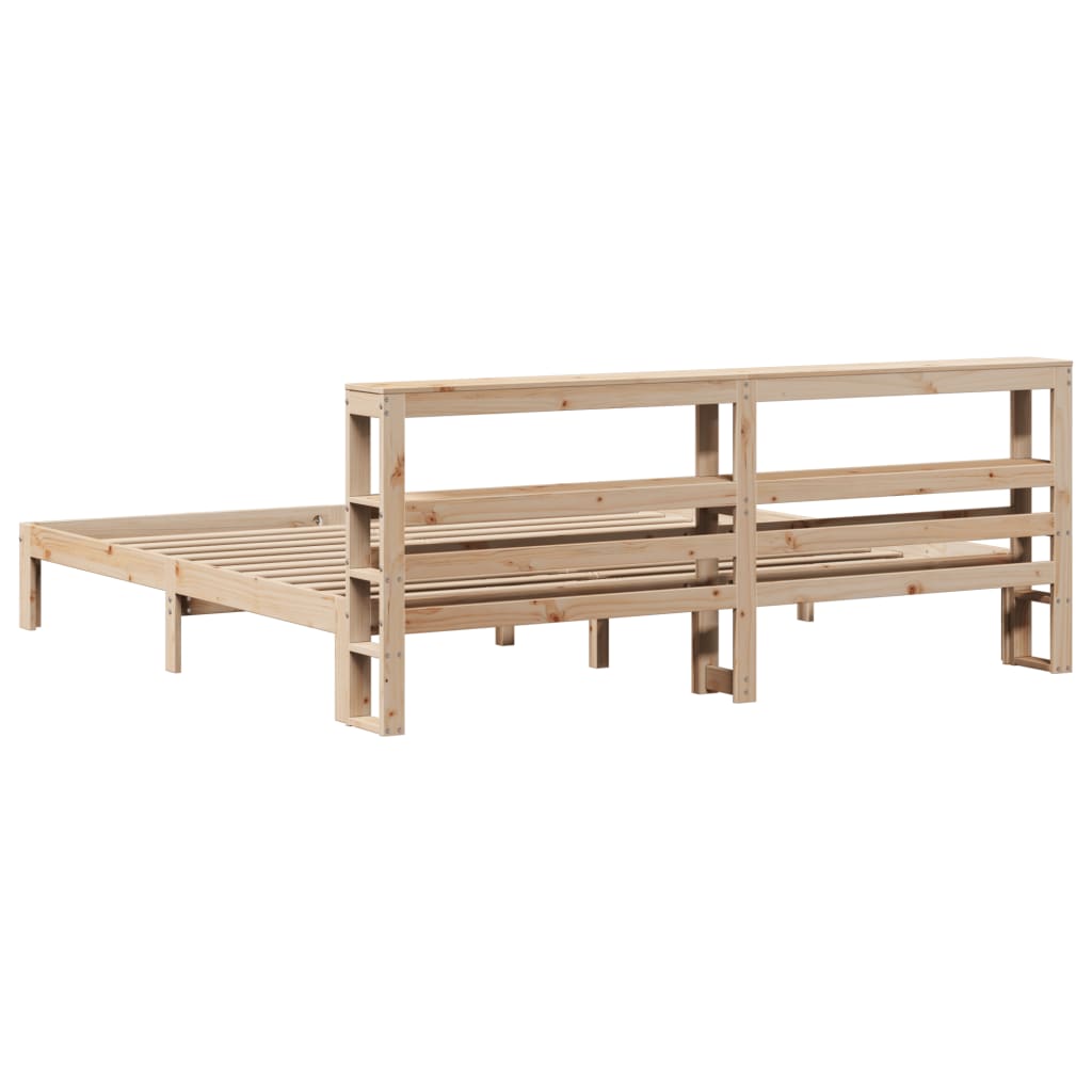 Cadre de lit avec tête de lit sans matelas 200x200 cm - XIOS