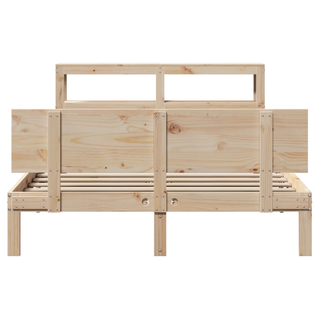 Cadre de lit avec tête de lit sans matelas 120x190 cm - XIOS