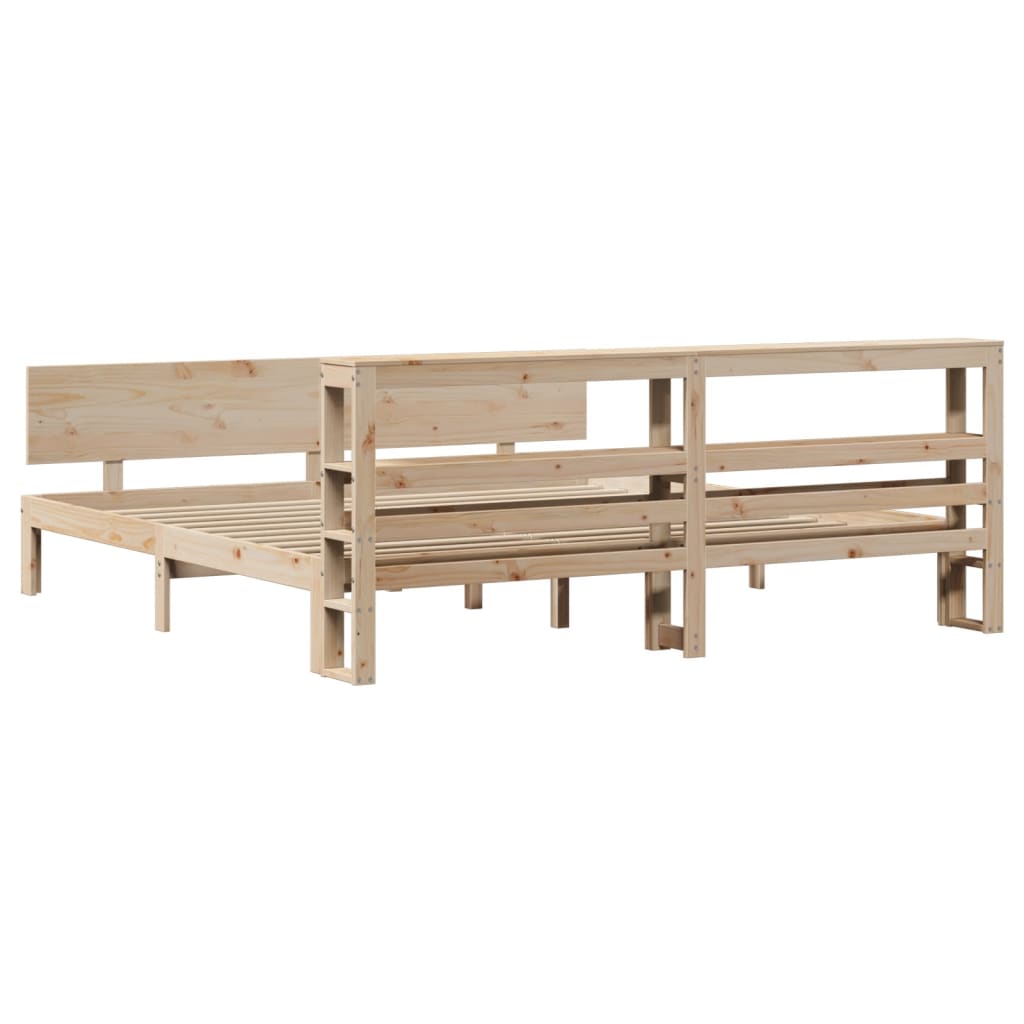 Cadre de lit avec tête de lit sans matelas 200x200 cm - XIOS