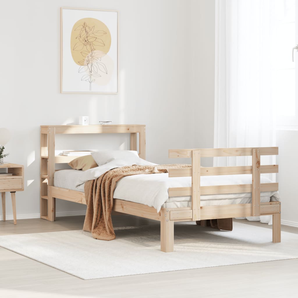 Cadre de lit avec tête de lit sans matelas 90x190 cm - XIOS