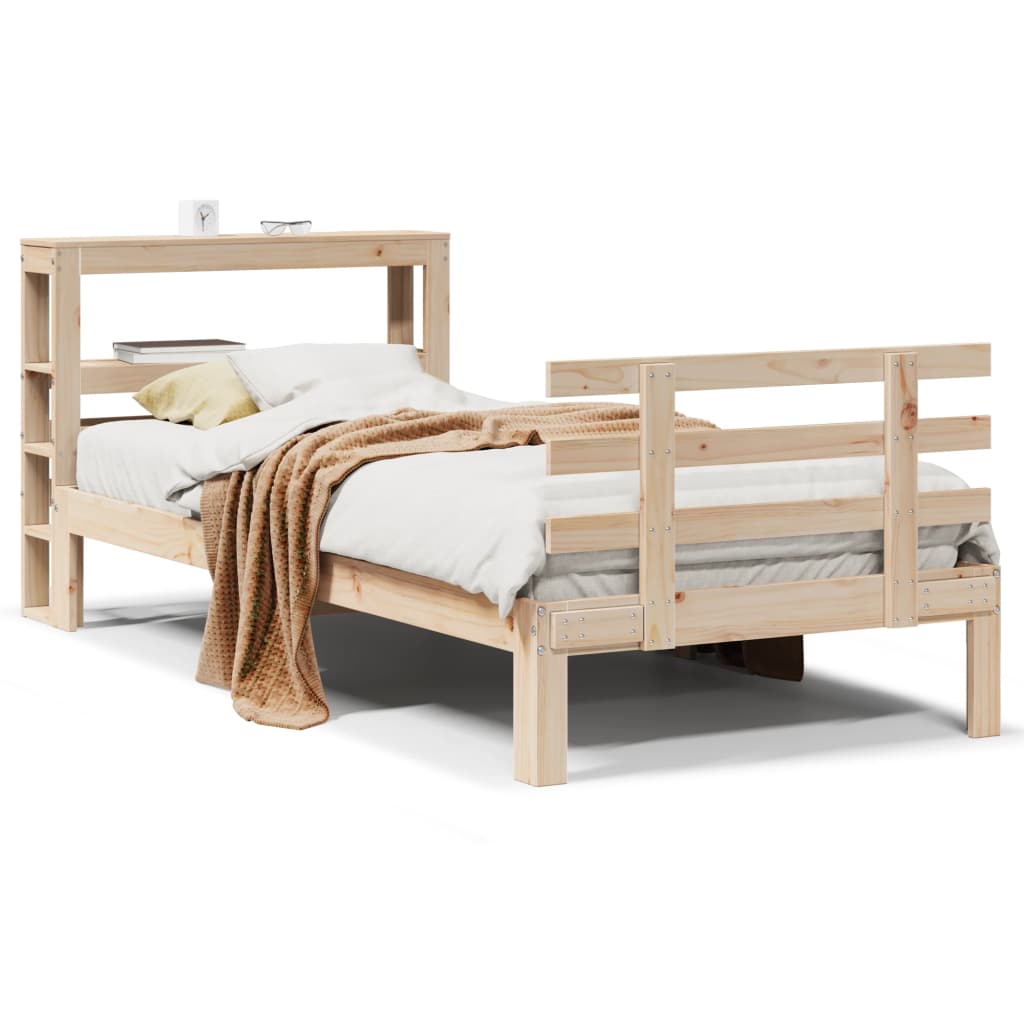 Cadre de lit avec tête de lit sans matelas 90x200 cm - XIOS