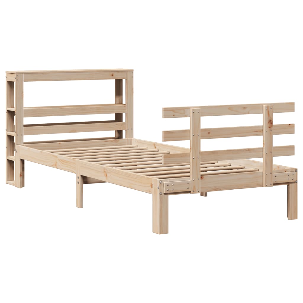 Cadre de lit avec tête de lit sans matelas 90x200 cm - XIOS