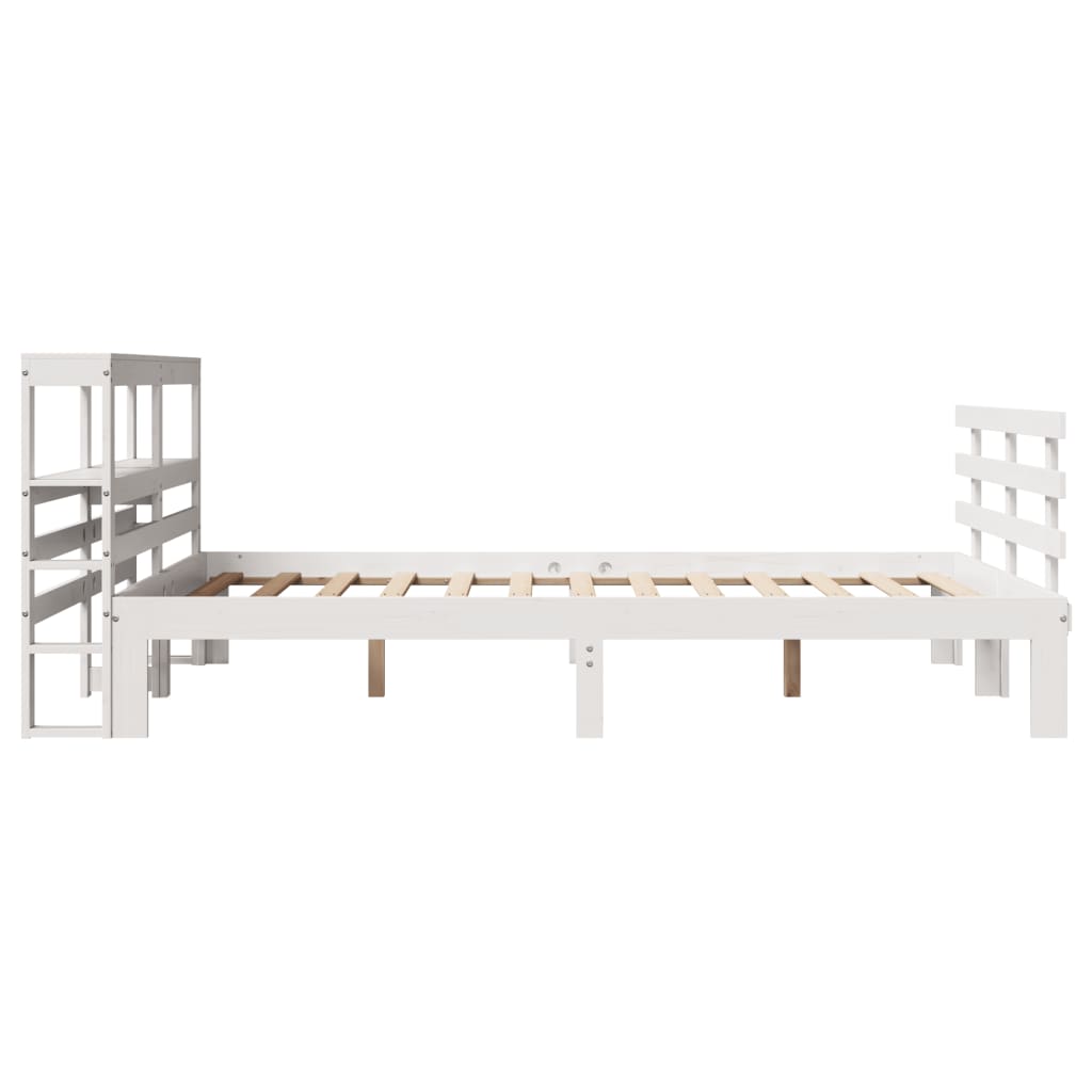 Cadre de lit avec tête de lit sans matelas blanc 120x200 cm - XIOS